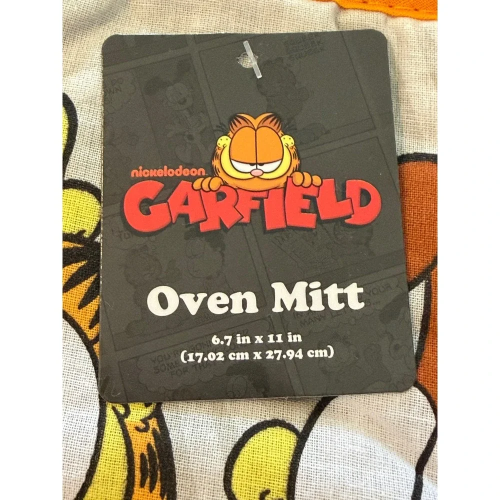 Nickelodeon Garfield Odie Oven Mitt Pot Holder Set Orange Grey Never Trust Cat